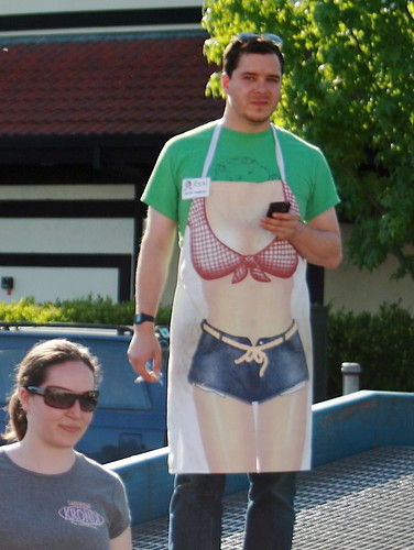 Awesome Daisy Dukes Apron at Robogames BBQ