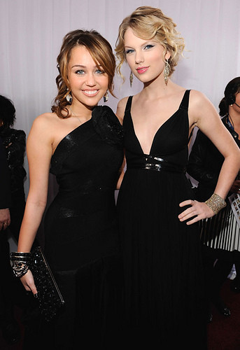 miley cyrus and taylor swift by followlynnette.