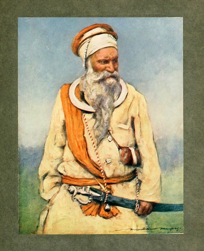 002-Un guerrero Sikh-The people of India 1910