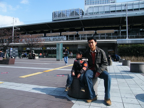 Eirfan & Uncle at Nagoya Station