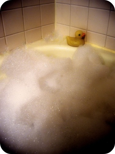 bubble bath.
