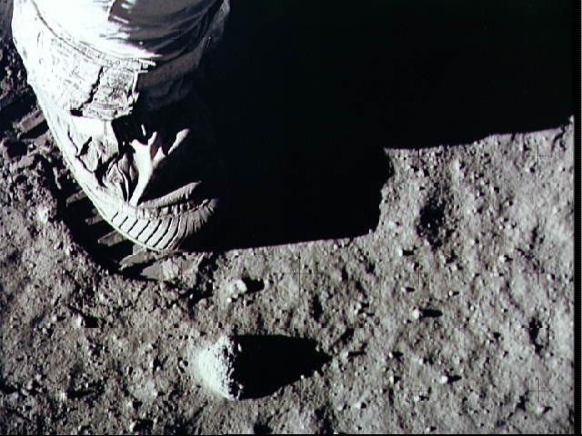 Apollo 11: Astronaut Footprint on the Moon (NASA, Moon, 6/23/09)