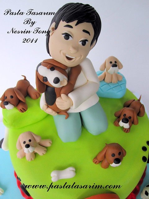 DOGS VE KID CAKE- SARP BIRTHDAY CAKE (my son birthday cake)