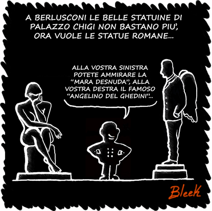 Berlusconi statue