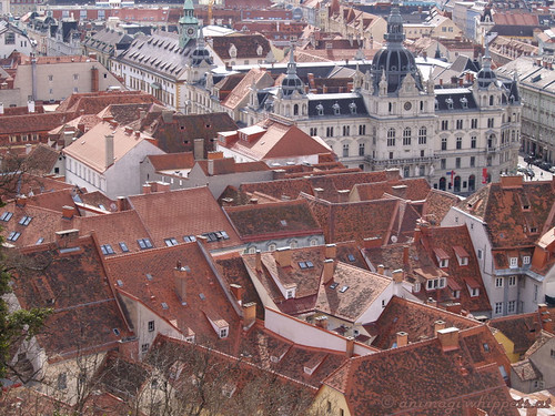 Rote Dächer von Graz
