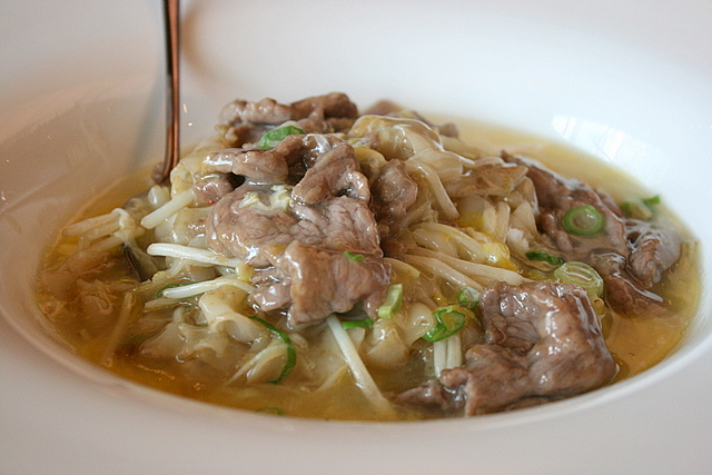 Rice Noodles Braised with Sliced Beef and Egg or simply Beef hor fun