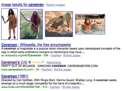 Search results: Caveman