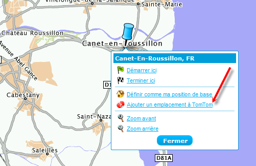 TomTom route planner