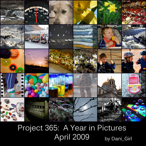 April mosaic, project 365