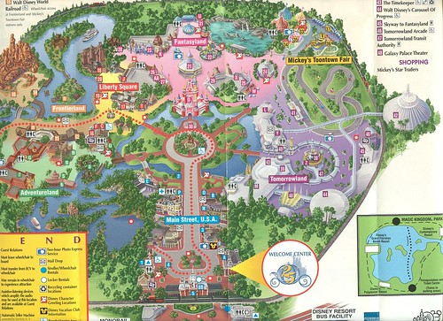 magic kingdom map. Magic Kingdom WDW 25th