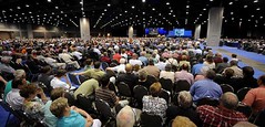 More than 8,700 messengers attended the 152nd session of the Southern Baptist Convention annual meeting June 23-24 at the Kentucky Exhibition Center in Louisville, Ky.  Photo by Van Payne. 