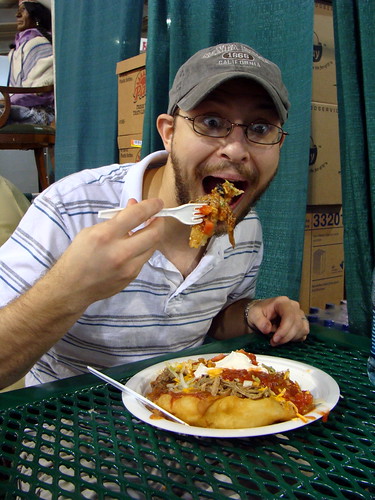 The Hubs and The Best Indian Taco at Tulsa State Fair 2008