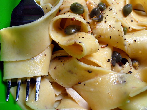 Lemon Pepper Pasta with Capers