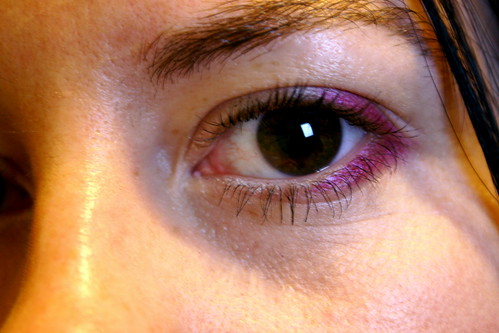 Pink Eyeshadow - 12 hours later
