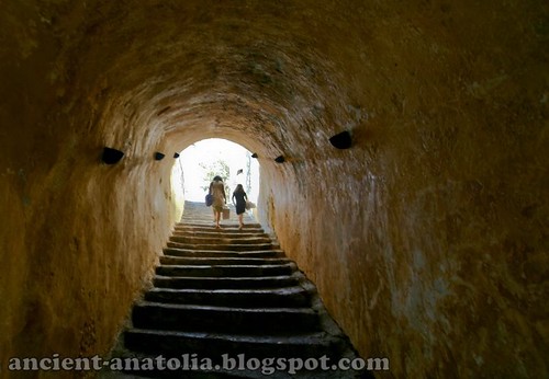 Stairs to the Bodrum Castle by voyageAnatolia.blogspot.com