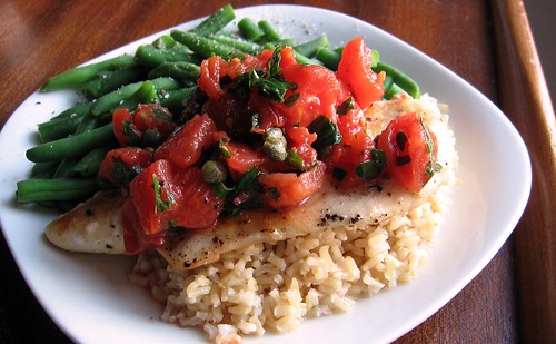 Sauteed Chicken with Tomato Relish
