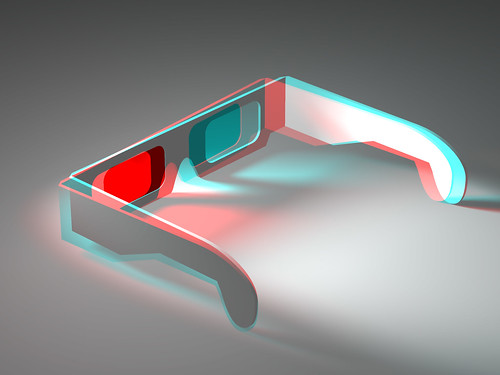 Colour 3D Anaglyph of a pair