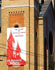 church of St Francis Seraph, "The Heart of OTR 1859-2009" (c2009 FK Benfield)