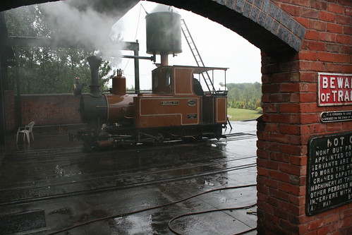 "Sragi No. 1" in the preparation area outside the loco shed