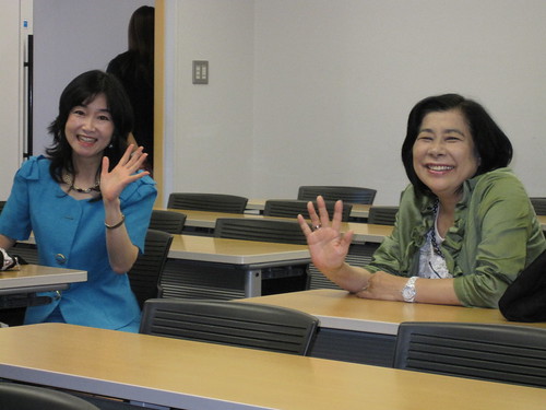 Toyo Gakuen University professors Sakamoto-sensei and EEDC Director Harada-sensei