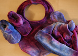 Hand Dyed Bamboo Velour Baby Set