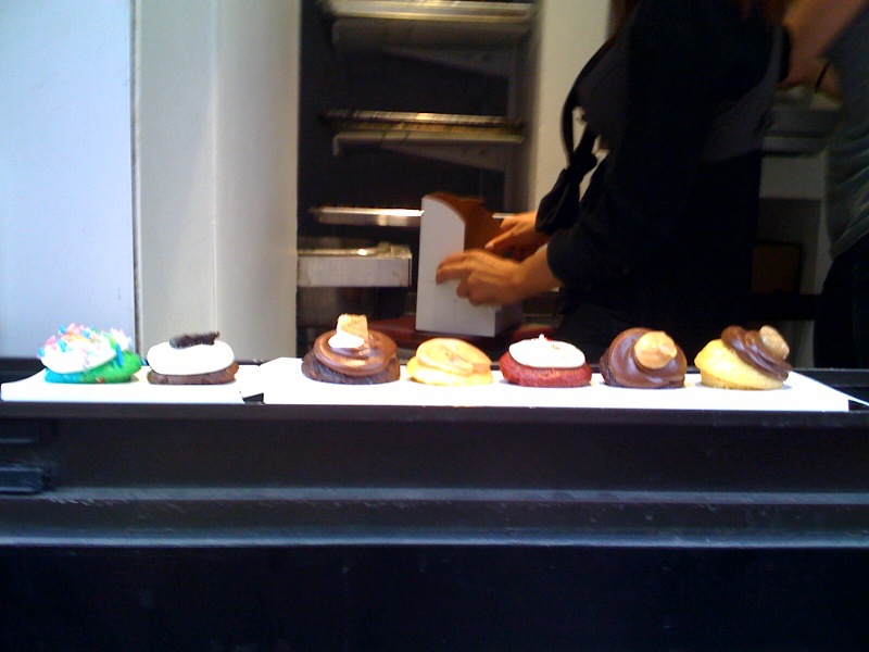 Booming mini cupcake window in SoHo