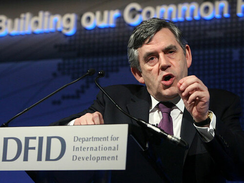 Gordon Brown delivers International Development speech