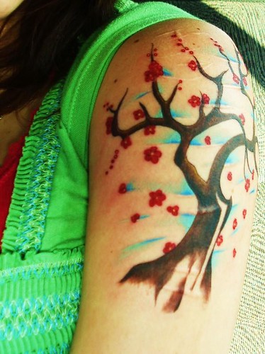 cherry blossom tree tattoo. Cherry Blossom Tree Tattoo!