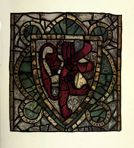 008- Vitral heraldico- triforio de la nave de la catedral de York principios siblo XIV