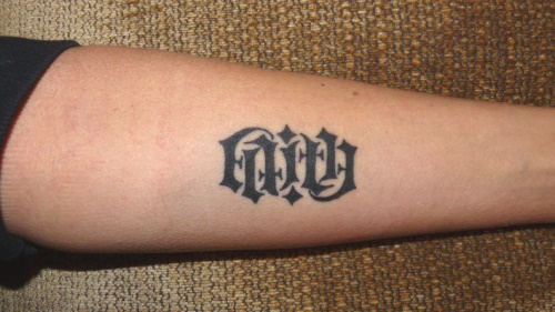 Check out Faith Love Ambigram at Wow Tattoos home of the Ambigram Tattoowbr