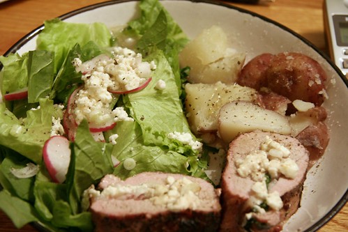 Homegrown Salad with Grilled Stuffed-Pork 
Tenderloin - 332/365