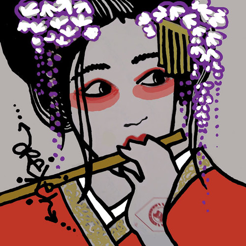 geisha 4 sticker