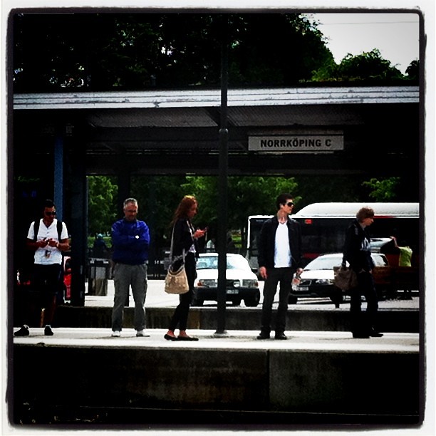 Strangers on a platform