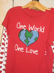 One world one love tshirt