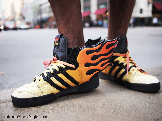 litteken maagpijn Vervelend Jeremy Scott x Adidas Wing Shoes | Amy Creyer's Chicago Street Style  Fashion Blog