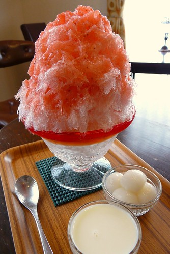 Strawberry shaved ice