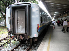Train at different platform