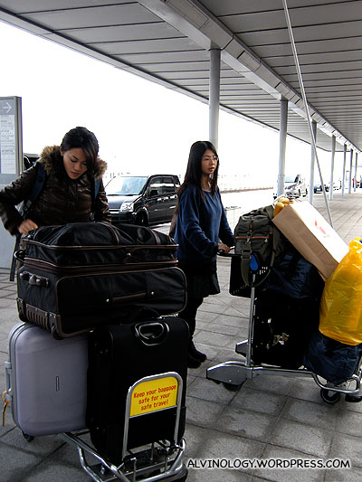 Our luggage grew quite a bit compared to when we arrived