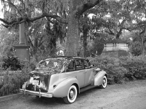 Vintage Buick in Bonaventure Cemetery, Savannah - Georgia/USA.