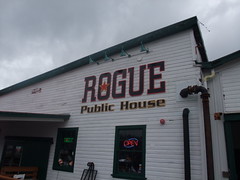 The Rogue Public House has a beautiful spot on the Columbia River.