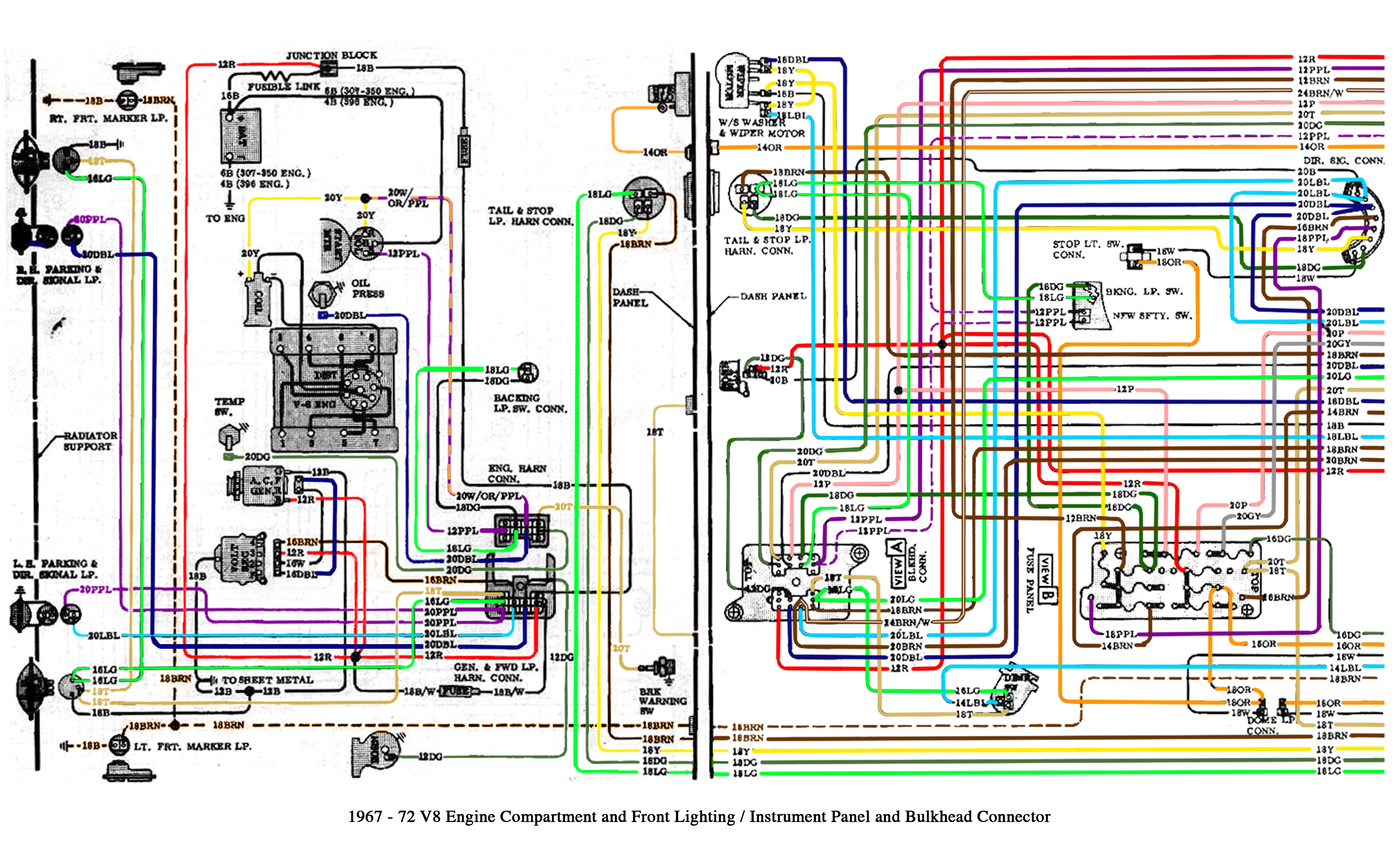 Color Wiring Diagram FINISHED - The 1947 - Present Chevrolet & GMC Truck  Message Board Network  1970 C10 Spark Plug Wiring Diagram    67-72 Chevy Trucks