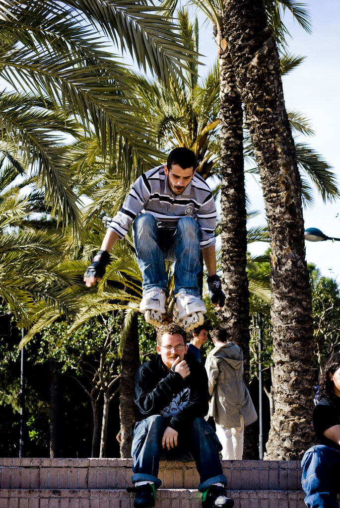 Skaters near the Palau de la Musica - Valencia: A Bike Tour In The Turia Gardens In Search For Free Attractions