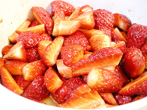煎餅佐 Balsamic 醋醃草莓-090422