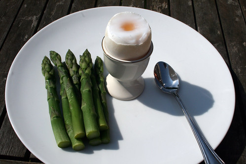 Asparagus and Duck Egg