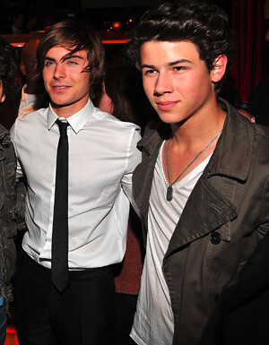 Nick Jonas and Zac Efron <3 by ryanthedevil.
