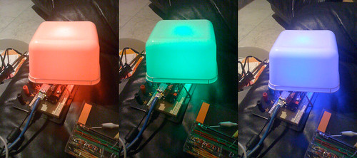 RGB Ethernet Arduino, in use
