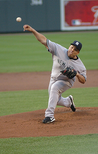 Yankee pitcher Bartolo Colon