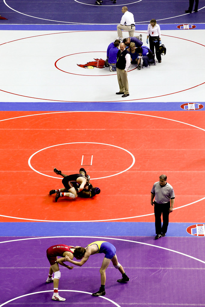 State Wrestling Day 1: From above
