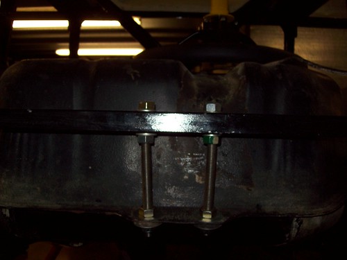 The rear of the fuel tank