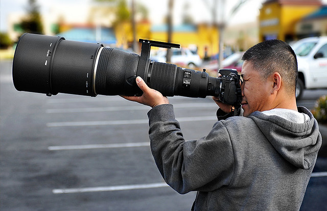 Nearly impossible to handhold this Nikon monster (600mm f/4).